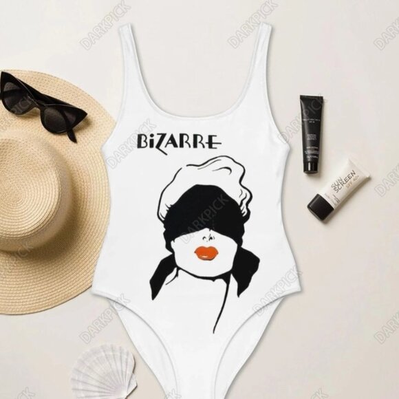 NWOT Darkpick Bizarre Magazine one piece swimsuit - Picture 1 of 5